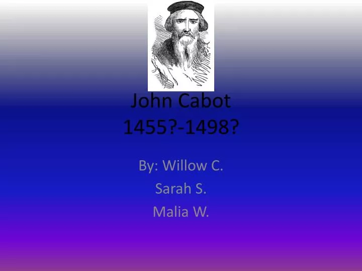 john cabot 1455 1498