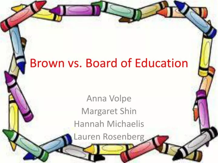 brown vs board of education