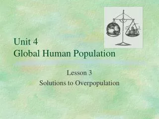 Unit 4 Global Human Population