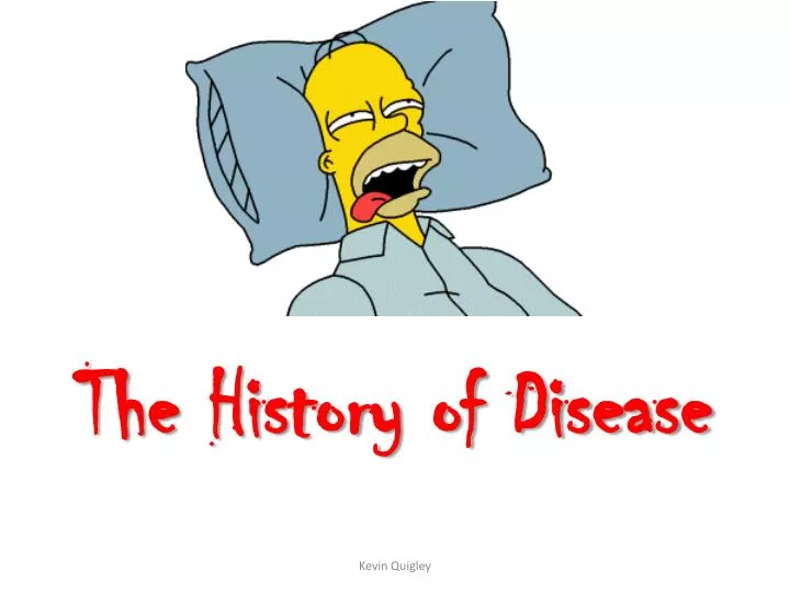 the history of disease