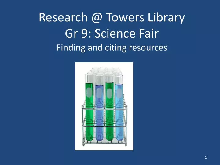 research @ towers library gr 9 science f air