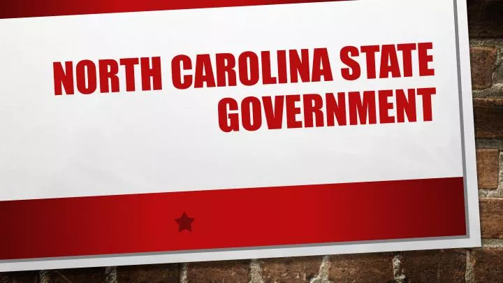 north carolina state government