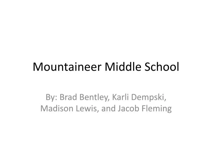 mountaineer middle school