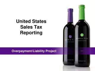 United States Sales Tax Reporting