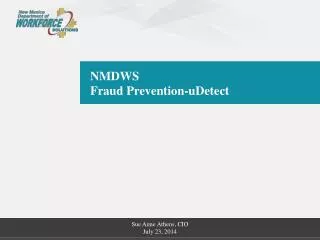 NMDWS Fraud Prevention-uDetect