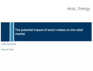 The potential impact of smart meters on the retail market