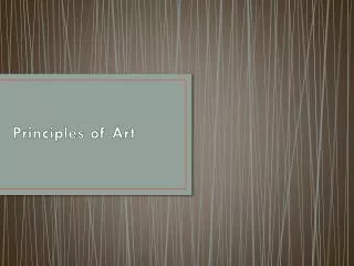 Principles of Art