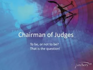 Chairman of Judges