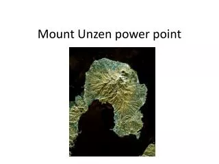 Mount Unzen power point