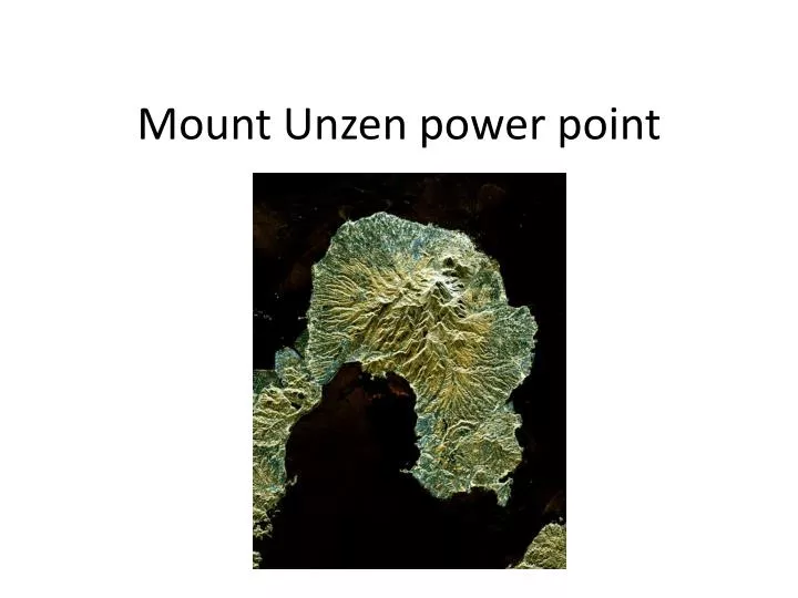 mount unzen power point