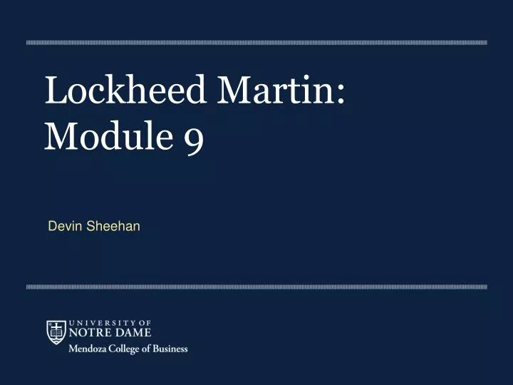lockheed martin module 9