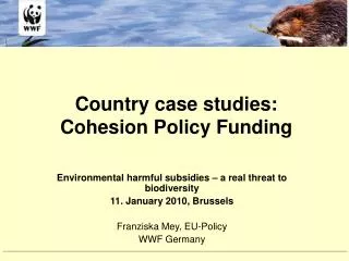 Country case studies: Cohesion Policy Funding