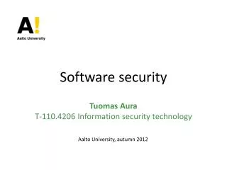 Software security