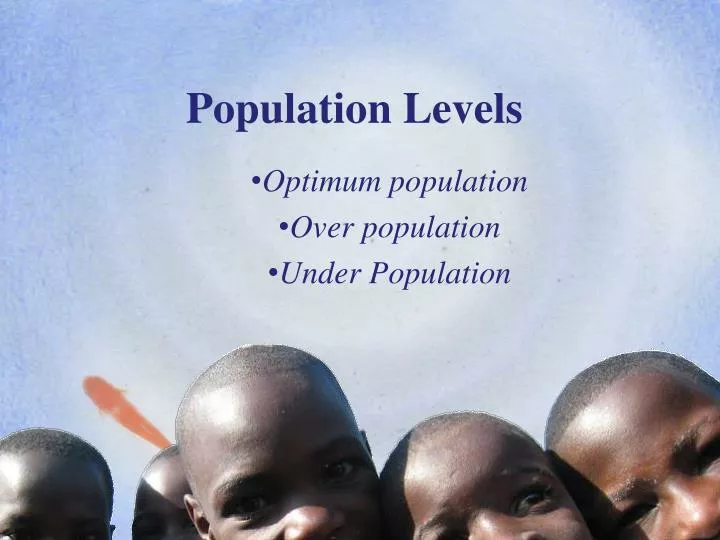 population levels