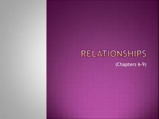 Relationships