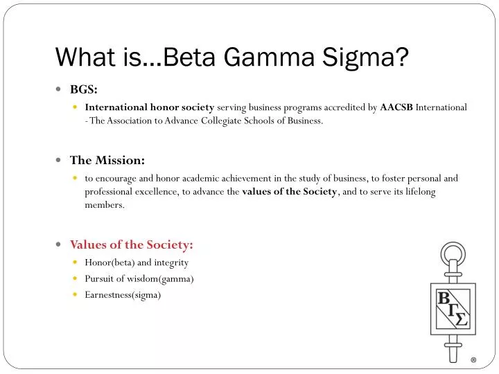 what is beta gamma sigma