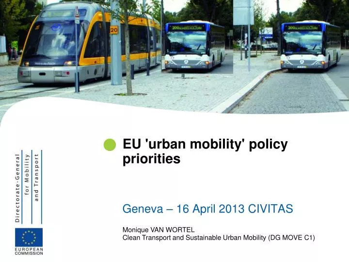 eu urban mobility policy priorities