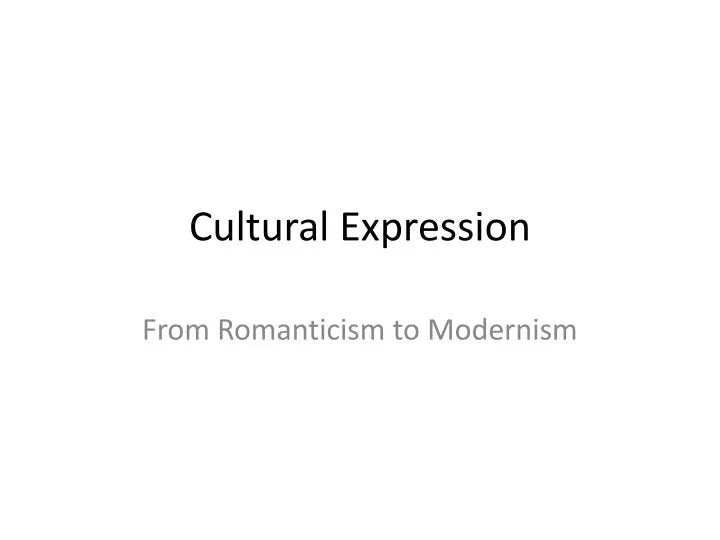 cultural expression