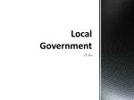 Local Government - slide 1