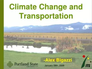 Climate Change and Transportation