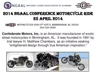 2014 NGAAL CONFERENCE MOTORCYCLE RIDE