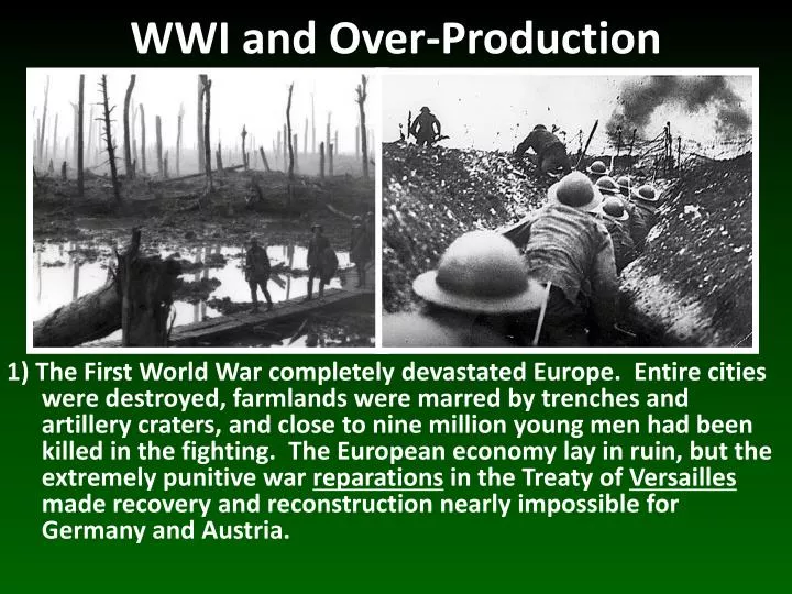 wwi and over production