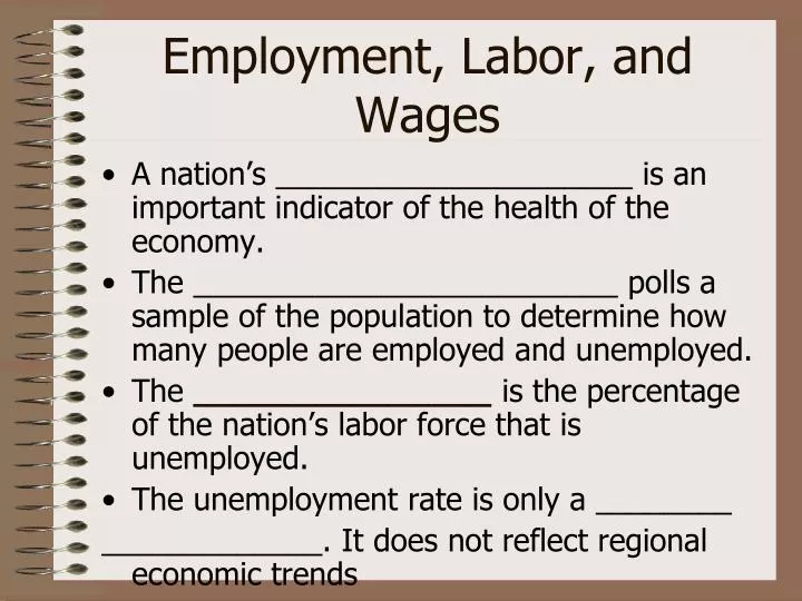 employment labor and wages