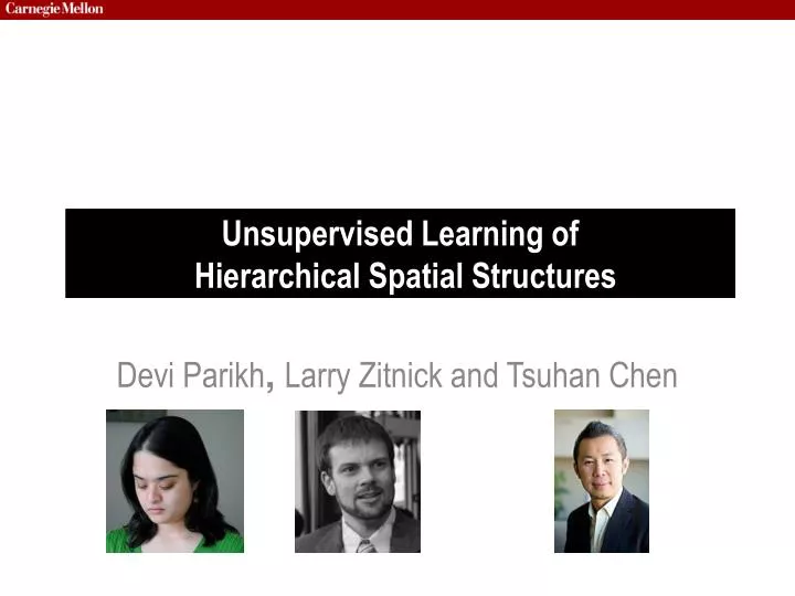 unsupervised learning of hierarchical spatial structures