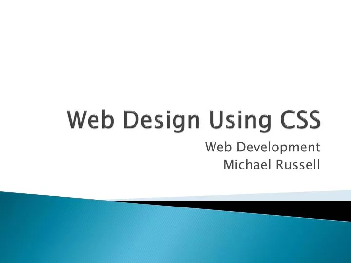 web design using css