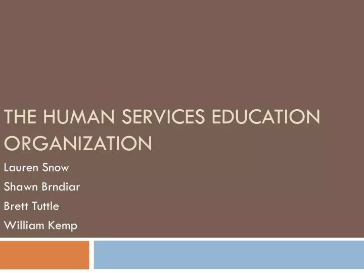 the human services education organization