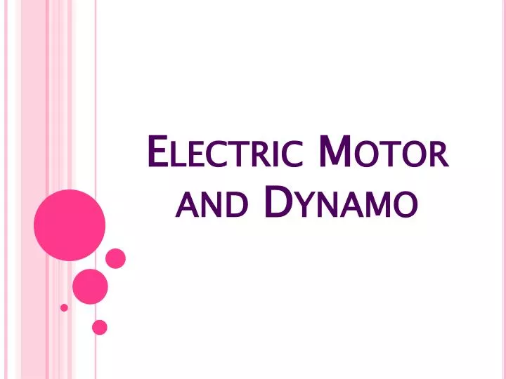 electric motor and dynamo
