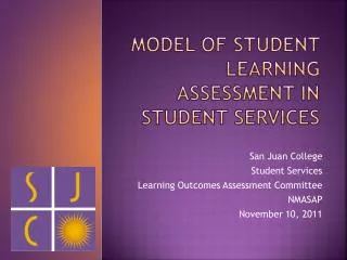 Model of Student learning assessment in student services