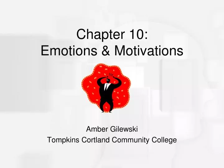chapter 10 emotions motivations