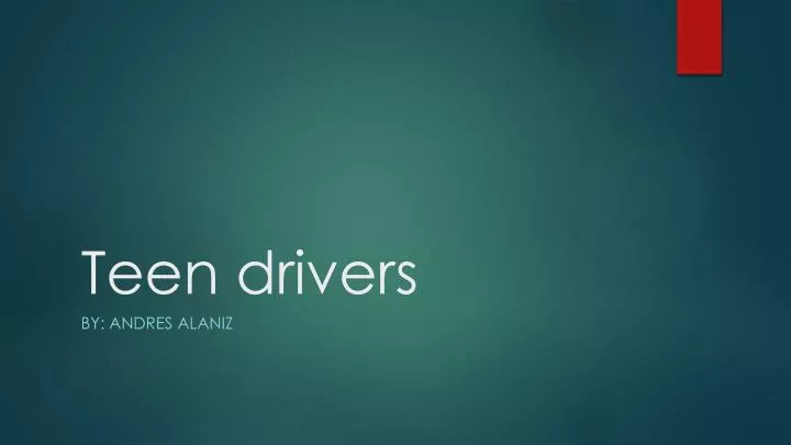 teen drivers