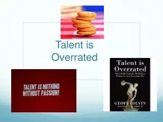 Talent is Overrated