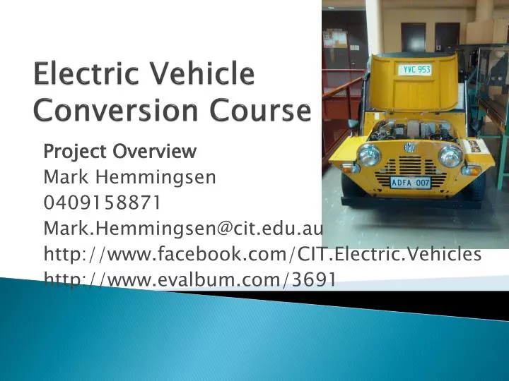 electric vehicle conversion course
