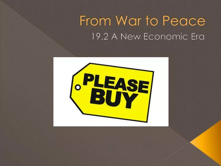from war to peace