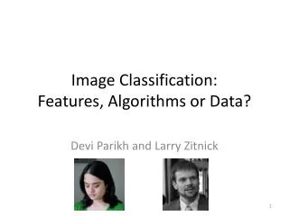 Image Classification: Features, Algorithms or Data?