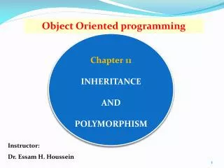 Object Oriented programming