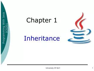 Chapter 1 Inheritance