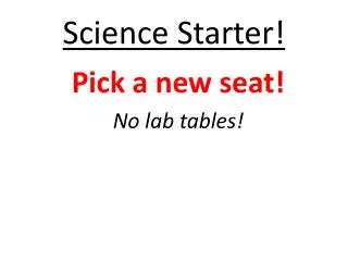 science starter