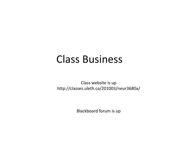 class business