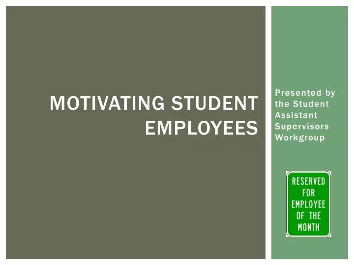 motivating student employees
