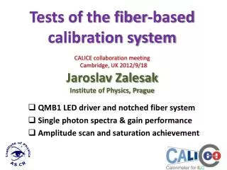 QMB1 LED driver and notched fiber system Single photon spectra &amp; gain performance