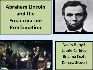 Abraham Lincoln and the Emancipation Proclamation