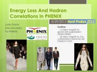 Energy Loss And Hadron Correlations in PHENIX