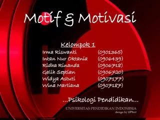 motif motivasi