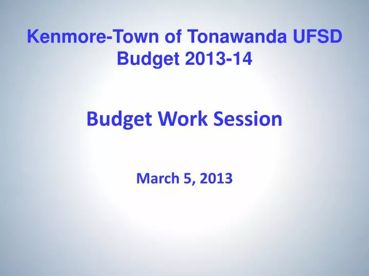 kenmore town of tonawanda ufsd budget 2013 14