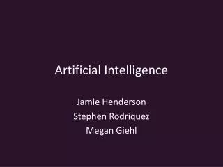 Artificial Intelligence