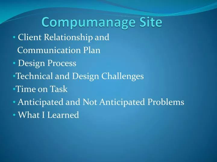 compumanage site